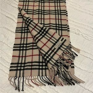 Burberry Vintage Check Cashmere Scarf - image 1